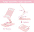 LunaBeam 360 17/16/15/14 S25/S26 10a Adjustable Metal Phone Stand for Desk Foldable Rotating Phone Holder Compatible