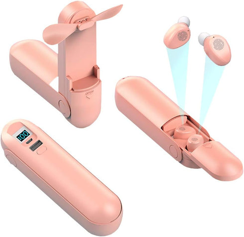 IHAO Sport Bluetooth Headphones Wireless Earphones with Mic, 4 in 1 Multifunctional Flashlight, HiFi Bass Stereo Sound,