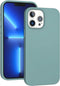 iPhone 13 Pro Max Case, Shockproof Anti-Scratch Slim Liquid Silicone Protective Bumper, Pine Green