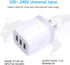 Hootek USB Wall Charger 2Pack, 3-Port 3.1A Power Adapter, Multi Port Quick Charger Block for iPhone 15 14 13 12 11 Pro