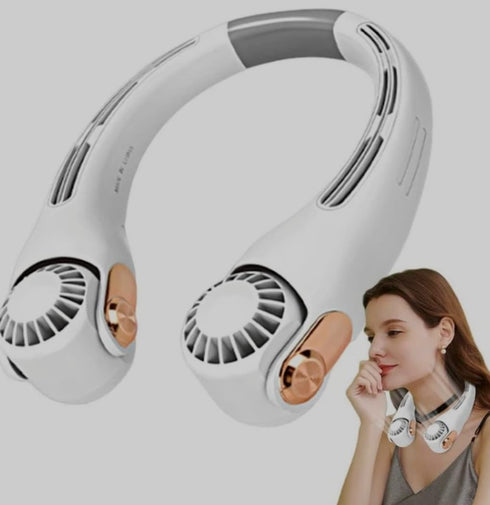 Rechargeable Multifunctional Portable Neck Fan, Three Speed Fan for Work and Life