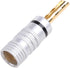 Hisocute 8 4mm Pcs Plated Copper BFA Banana Plug Adapter Wire Speaker Connectors Connector Dust Cap Cover Protector