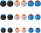 Earbud Tips Soft Silicone Replacement Tips for in-Ear Headphones (Inner Hole 3.8mm - 4.2mm) 9 Pairs S/M/L