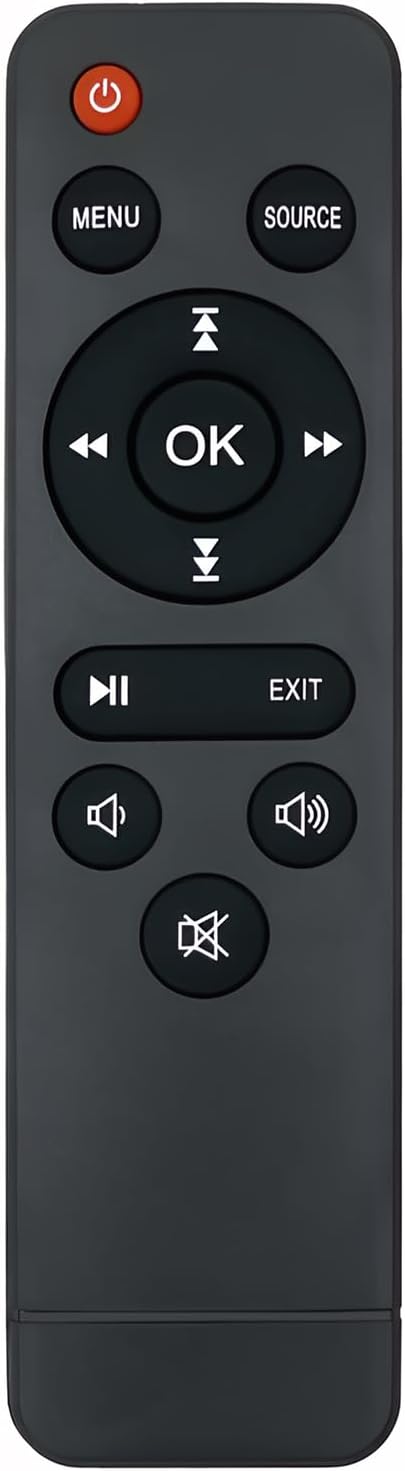 ZECARFA M8-F Replacement Mini Projector Remote Compatible with AuKing M8-F A008 / V08