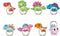 Dinosaur Phone Ring Holder Stand, Smartphone Finger Grip Kickstand, 8 Pieces