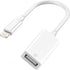 Lightning to USB Camera Adapter, USB 3.0 OTG Cable for iPhone 14 13 12 11 XS XR X SE 8 7 6 5 iPad/iPod to Connect Card