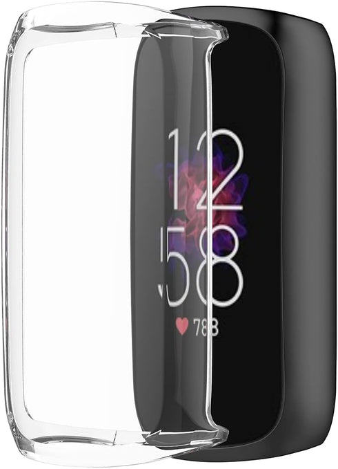 Screen Protector Case for Fitbit Luxe Smartwatch, Accessories Covers Scratched Resistant Full Protective Cover