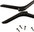 ZGUZMCMK 2 19cmx5cmx1.6cm Pieces Tabletop TV Stand Base Table Top TV Legs Simple Assembly