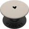 Hand Drawn Heart Design Sand/Beige/Tan Heart Minimalist Love PopSockets Adhesive PopGrip
