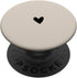 Hand Drawn Heart Design Sand/Beige/Tan Heart Minimalist Love PopSockets Adhesive PopGrip
