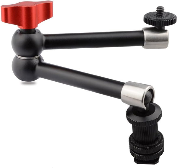 CAMVATE 11 inch Adjustable Articulating Friction Magic Arm for LCD Monitor, DSLR Camera Rig, LED Lights, Flash Light -