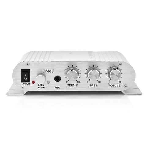 Audio Power Amplifier, 2x15W + 20W Hi-Fi 2.1CH HiFi Stereo Subwoofer Amp