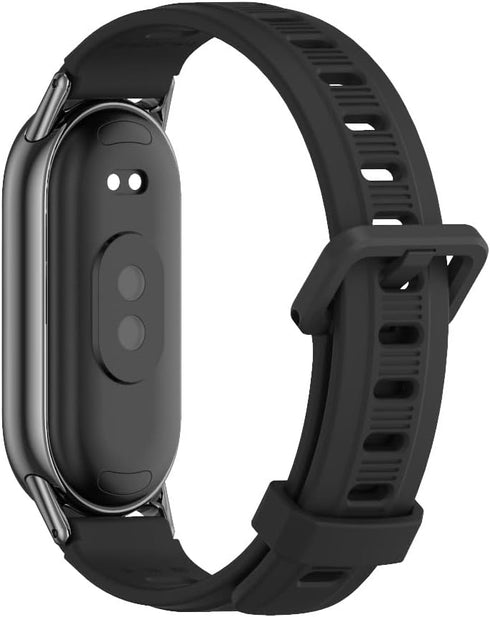 MIJOBS Replacement Wristband Strap for Mi Band 8, Mi Band 6, Mi Band 5 - Silicone Sport Strap for Xiaomi