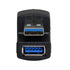 chenyang USB 3.0 Extender Adapter 2 Pack, 180 Degree Angled Male to Female Data Transfer Charging Adapter