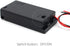 2 AA Battery Holder with Leads, ON/Off Switch, Screw Cap Case, 2 Slots x 1.5V 3 Volt (4-Pack)