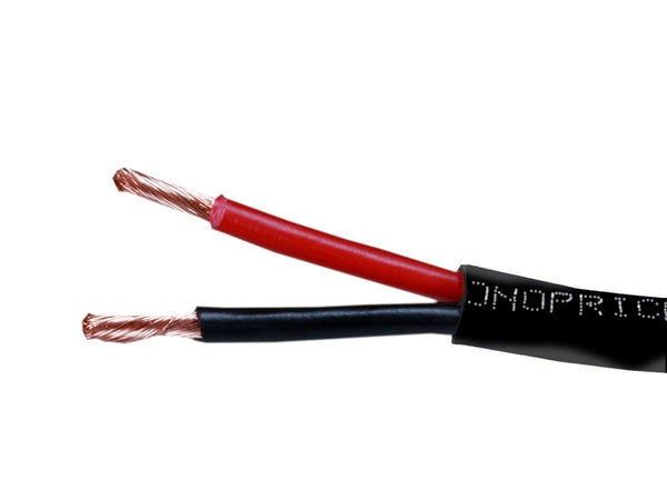Monoprice Speaker Wire, CL2 Rated, 2-Conductor, 12AWG, 50 Feet, Black