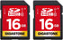 Gigastone 16GB SDHC Memory Card, 2 Pack Premium Series, Transfer Speed Up to 80MB/s for Photos, Videos, Music, Files,
