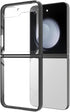 Hongxinyu Crystal Clear Case for Samsung Galaxy Z Flip6 2024, Slim Thin Soft TPU Bumper & Hard PC Back Protective Case