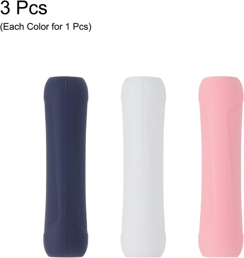 MECCANIXITY 3pcs Silicone Case Grip for Stylus Pens, Ergonomic Design Sleeve Holder for 1st and 2nd Generation (White
