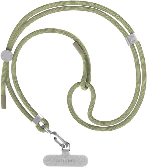 CASETiFY 6mm Rope Cross Body Strap with Card - Solid Olive Green