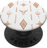 Western Boho Bull Skull Pattern Aztec PopSockets Standard PopGrip