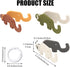 MIUPOO Holder,Backpack Ring,3 3 Desktop Creative Foldable Lazy Mobile Phone Holder,Elephant Dual Folding Cell Phone
