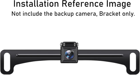 GLK Universal Rear Backup Camera License Plate Bracket, Full Stainless Steel Rear View Camera Mount, Plate Holder