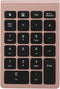Sanpyl 22 Keys Numeric Keypad, Portable Mini Bluetooth Keyboard, Rechargeable Number Pad for Laptop Desktop PC (Rose