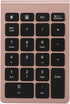 Sanpyl 22 Keys Numeric Keypad, Portable Mini Bluetooth Keyboard, Rechargeable Number Pad for Laptop Desktop PC (Rose