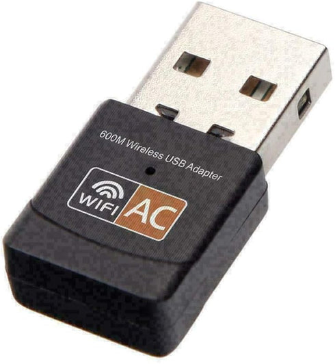 USB WiFi Adapter, AC600 Mbps Dual Band 2.4/5Ghz Wireless Mini Network Adapter, 802.11, for PC Desktop Laptop MAC