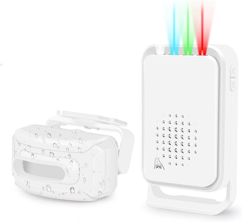 greencycle Outdoor Motion Sensors with Alarm, Driveway Alarms Wireless Outside Weatherproof, Motion Detection
