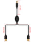 2 1 2 Printer(4.5M/14.7FT) RIIEYOCA in USB Printer Cable Splitter, USB A Male to USB B Male Printer Cable with Toggle