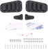 Set -4 1/10 RC Car Intake Grille & Engine Cover Hinge, Plastic Intake Grilles Engine Cover Hinges with Stickers