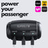 Headrest Car Fast Charger - Retractable Multi Port for USB-C, Android, Apple, 3 in 1 Headrest 3 Feet Cable Charger for