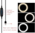 ThtRht 10'' 1/4 Ring Light Replacement Parts USB Switch Phone Holder Screw Joint Without Tripod Stand for Photography