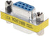 Fielect DB9 VGA Gender Changer 9 Pin Female to Female Mini Coupler Adapter Connector, Blue Pack of 1