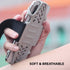 ?Bone? Run Tie Running Armband Phone Holder, Cell Phone Arm Band for iPhone & Samsung Galaxy (Combo Set/Black)