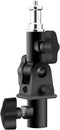 WELLMAKING U-Shape Camera Flash 180° Swivel Mount Bracket with 1/4 to 3/8 inch Metal Male Screw for Softbox Reflector
