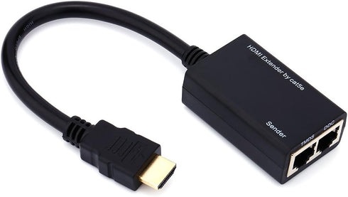 30M HDMI Extender Repeater by CAT5e, Sender + Receiver, TMDS DDC Over RJ45, Supports 1080P