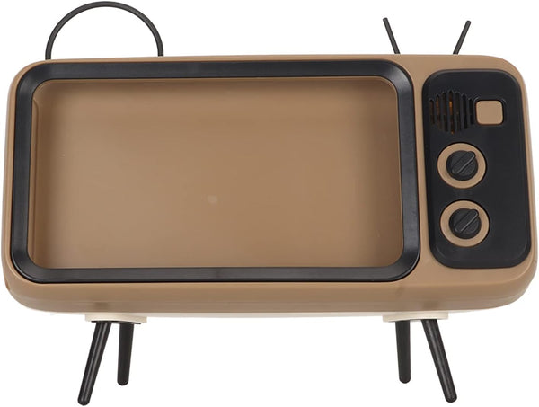 Generic Retro Desktop Phone Stand, Vintage Mobile Device Holder, Coffee Color Screen Bracket