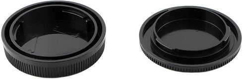 2 Pack Rear Lens Cap & Camera Body Cap Cover Kit for Canon EOS M200 M100 M50 M50 Mark II M10 M5 M6 M6 Mark II
