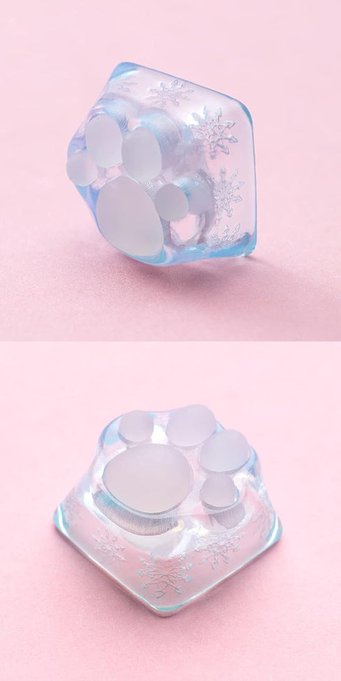 SYA Cute Novelty Cat-Claws Keycap, 3D Model OEM Profile, Squishy-Paws Custom Key Caps for Cherry MX Switches,