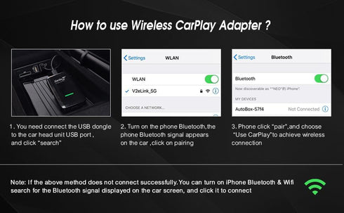 Carlinkit 3.0 2015 2026), Wireless CarPlay Adapter USB for Factory Wired CarPlay Cars (Model Year: to Wireless CarPlay