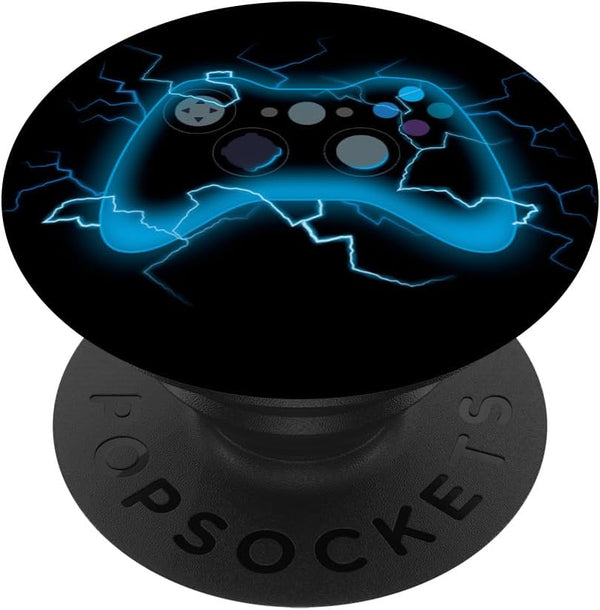 Video Game Controller Shock Lightning Bolt Gaming Gamer PopSockets Swappable PopGrip