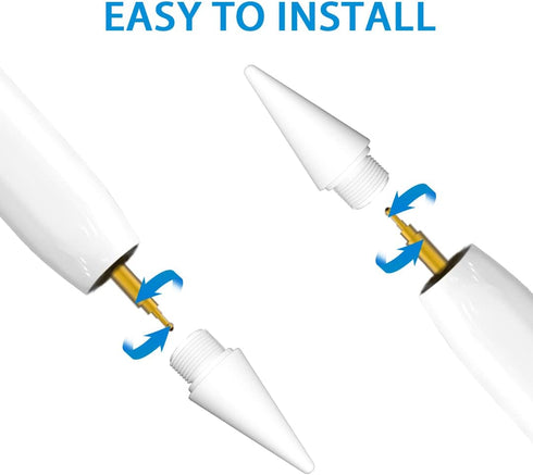 Replacement Tips for Kacvtuy Stylus Pen - 4 Packs High Precision Replaceable Nibs - Easy Installation (White)