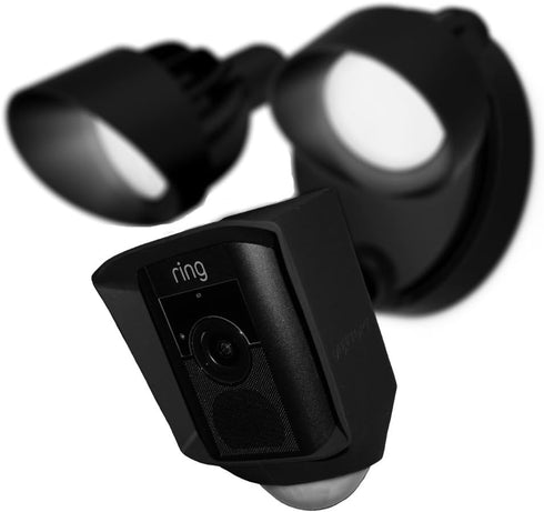 Silicone Skin Case Cover Compatible with Ring Floodlight Camera - UV & Weather Protection Skins Cover - Black