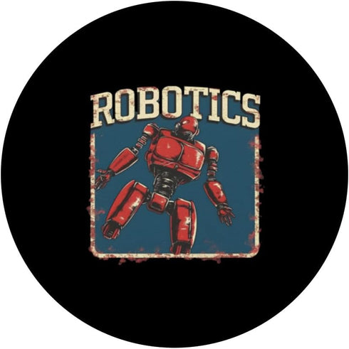 Retro Vintage Robotics Robot Engineer PopSockets Standard PopGrip