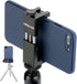ULANZI ST-02S Aluminum Phone Tripod Mount with Cold Shoe, Universal Metal Adjustable Clamp for iPhone & Samsung