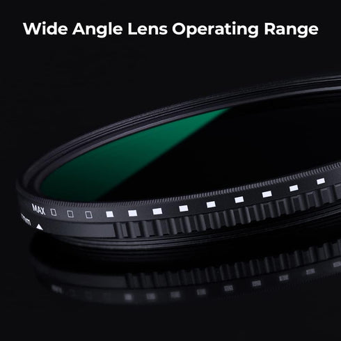 K&F Concept 62mm Variable Neutral Density Lens Filter ND8-ND2000 (3-11stop) for Camera Lens (D-Series)