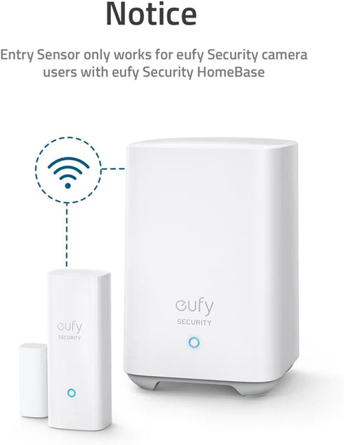 eufy Security Entry Sensor, Detects Opened/Closed Doors or Windows, Sends Alerts, Triggers Siren, 2-Year Battery Life